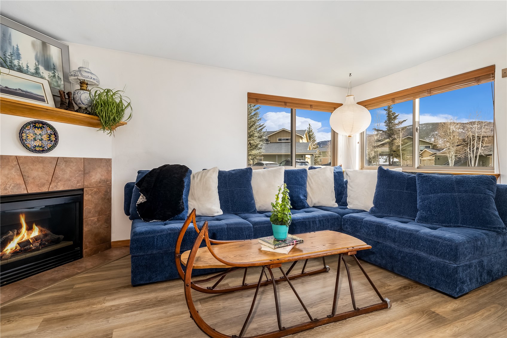 14 Crystal, Unit C14 Dillon, CO 80435 - Photo 7 of 40 Living room with Gas Fireplace