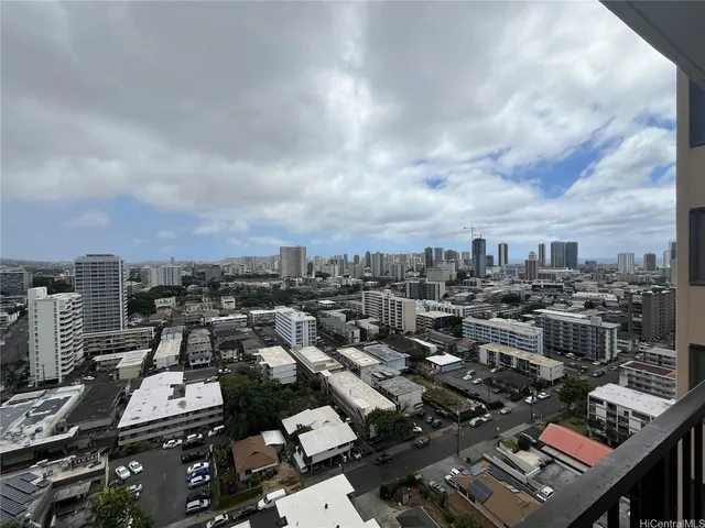an aerial view of a city