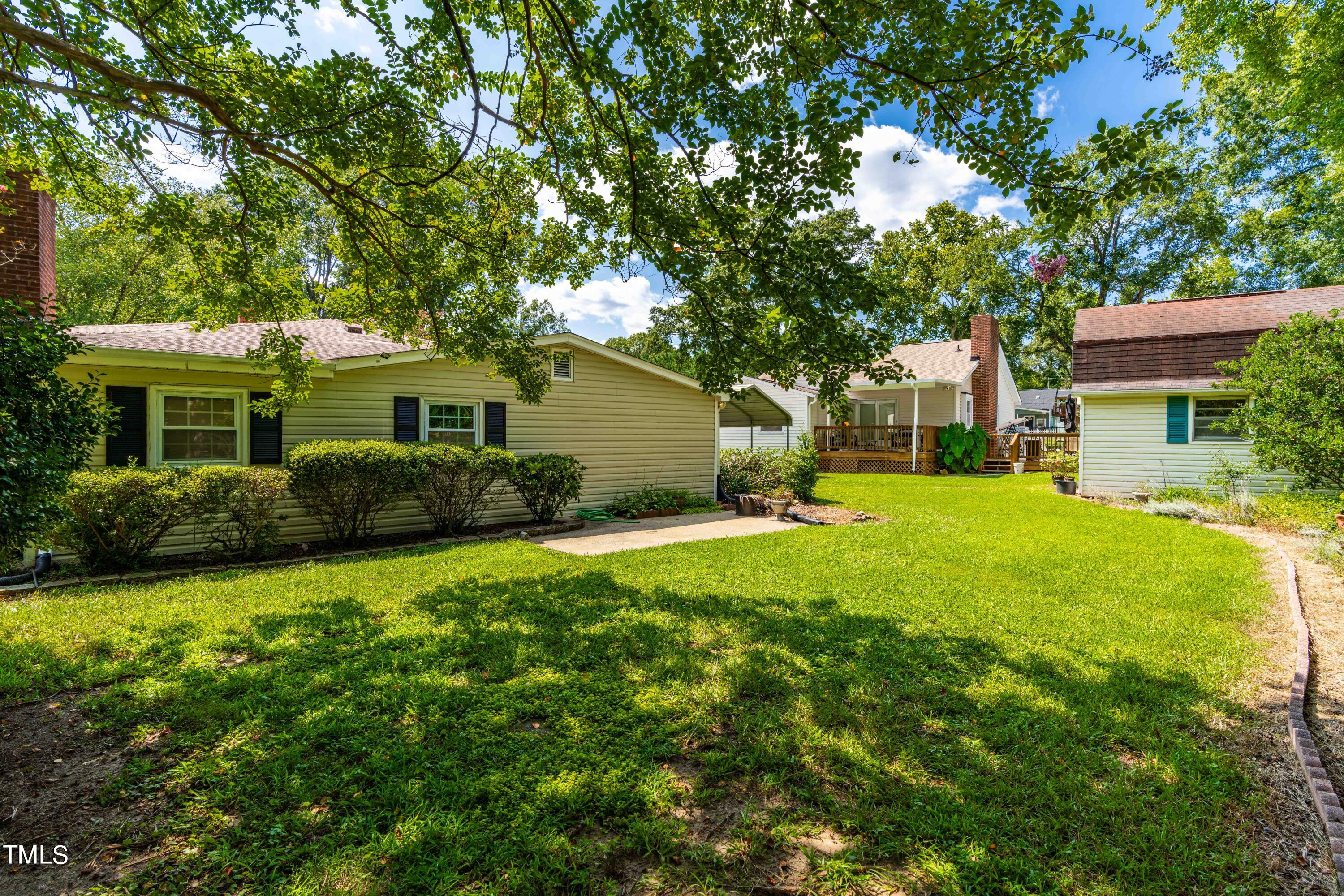 2616 Bullock Road Durham, NC 27704 - Photo 35 of 41 a view of backyard of house with green space