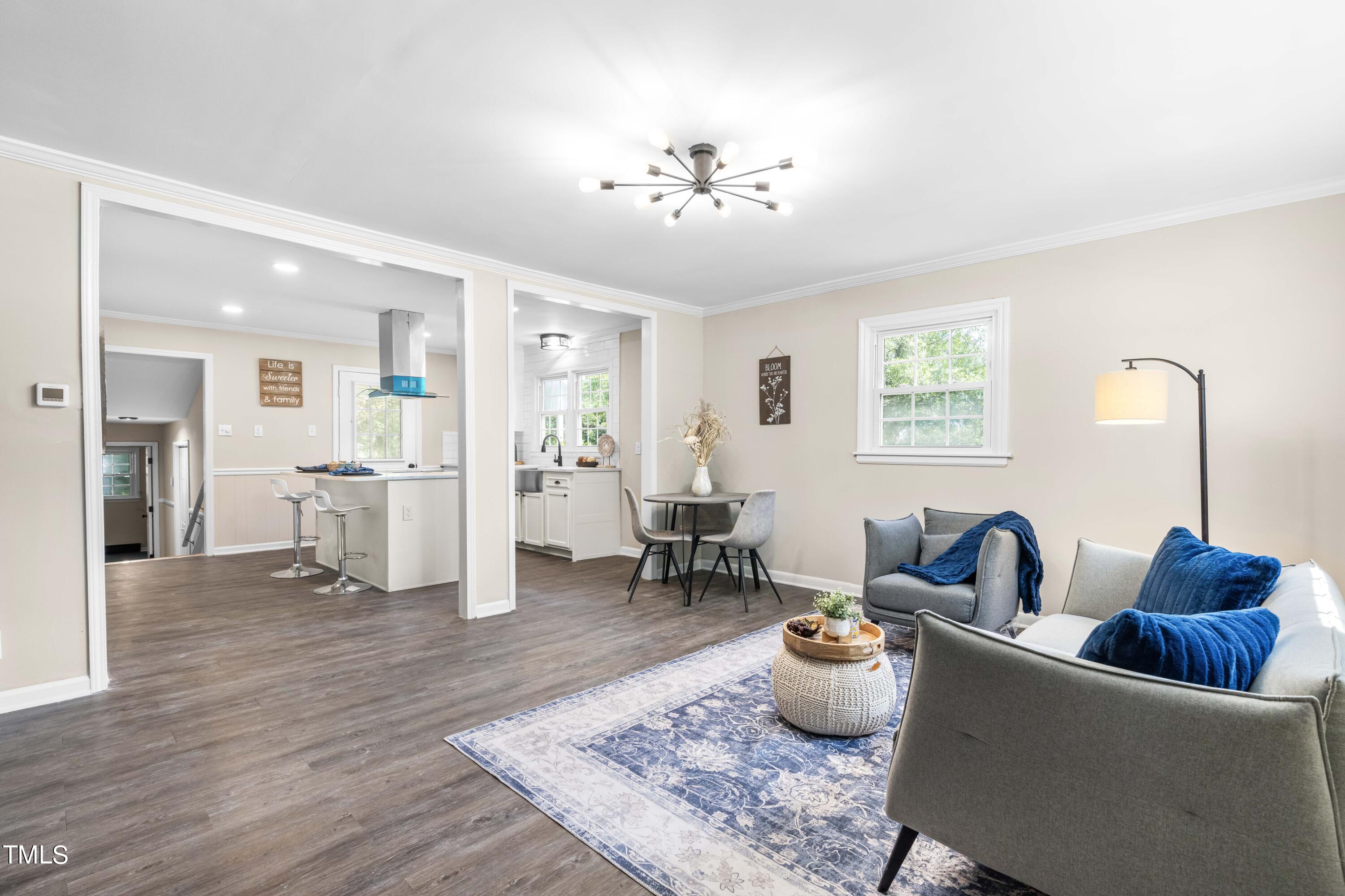 2616 Bullock Road Durham, NC 27704 - Photo 7 of 41 a living room with furniture and kitchen