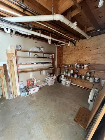 a view of storage and utility room
