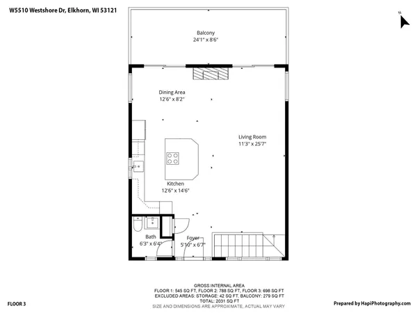 $1,695,000 | W5510 Westshore Drive, La Grange, WI 53121