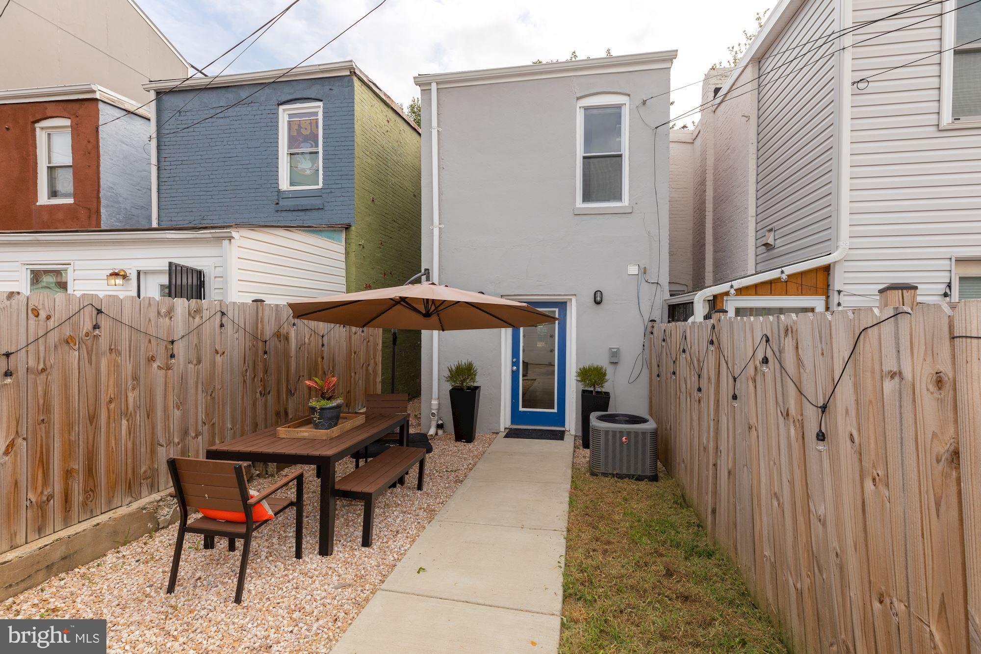1012 9th Street Northeast Washington, DC 20002 - Photo 7 of 15 Back Patio Off Kitchen