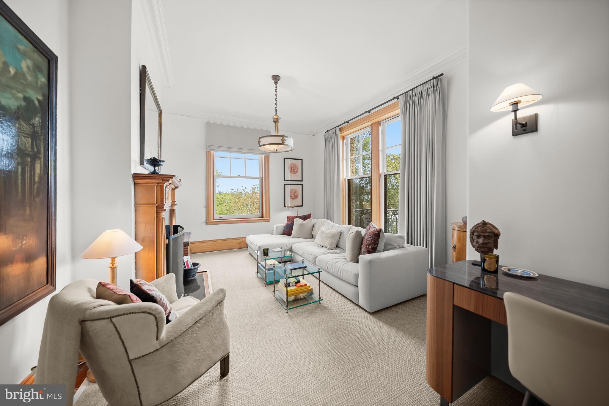 2853 Ontario Road Northwest, Unit 421 Washington, DC 20009 - Photo 3 of 33 Sunlit living room with expansive views