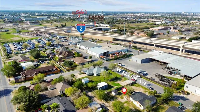 an aerial view of a city