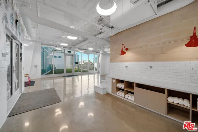 a bathroom with a sink and a shower