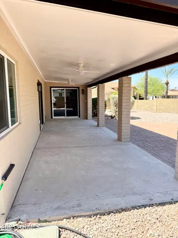 a street view with large space and a car park