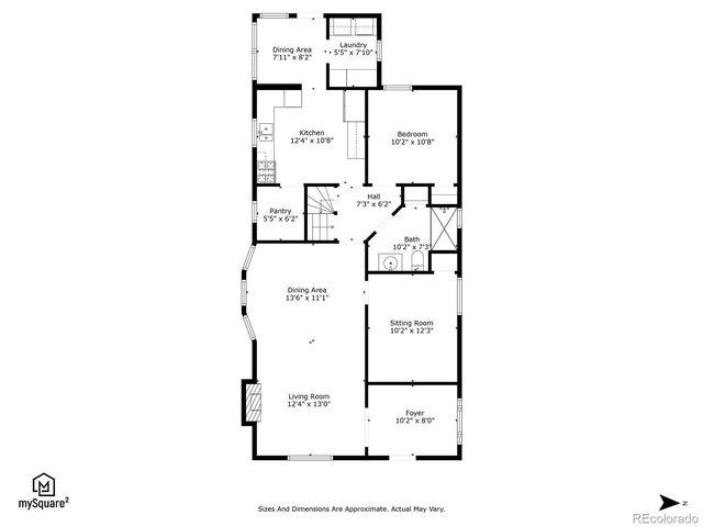 a picture of a bench in a building