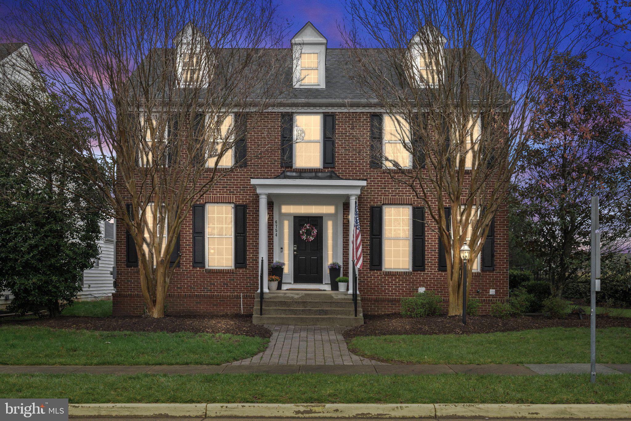 a front view of a house