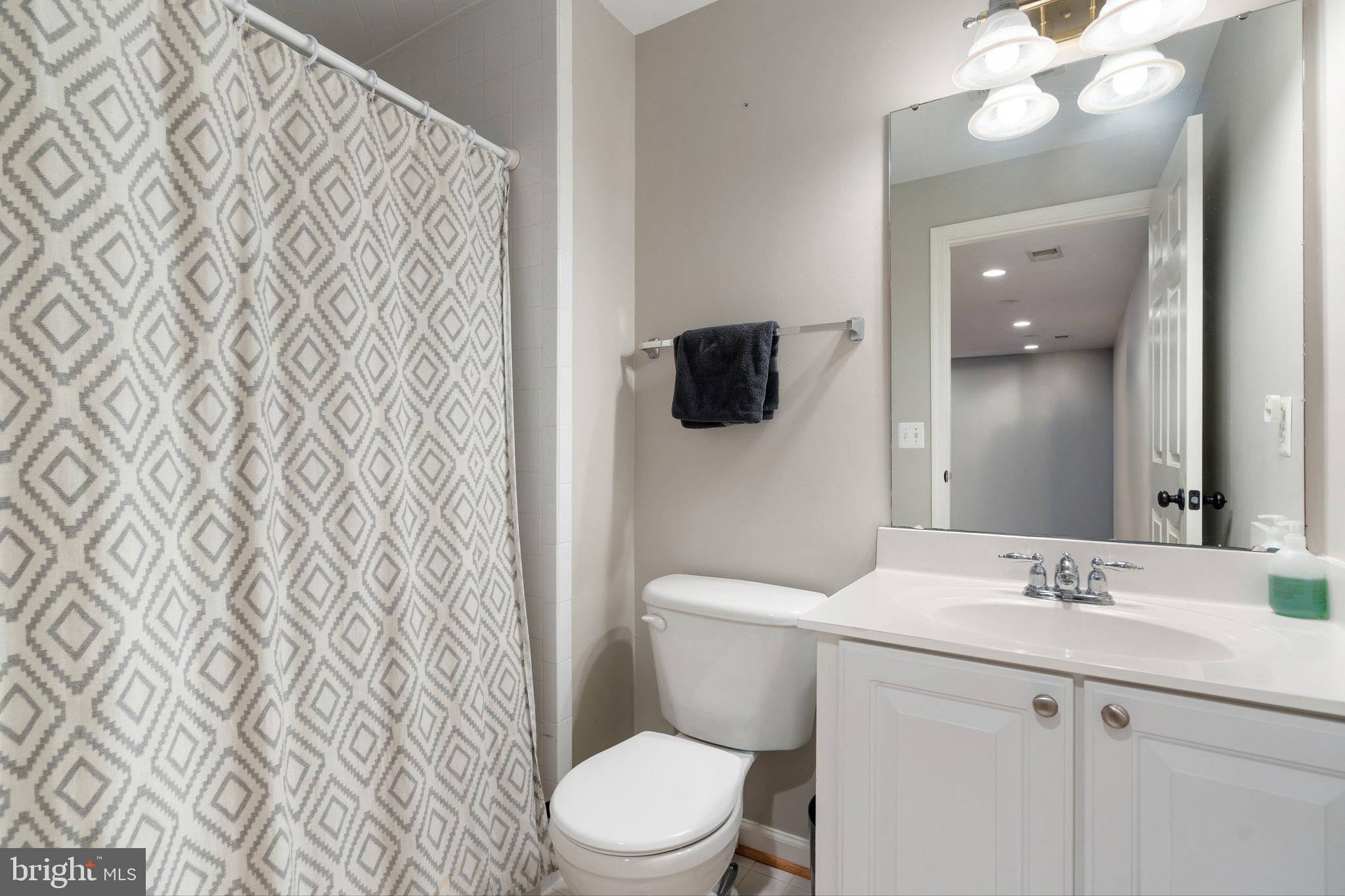 6754 Stapleton Place Gainesville, VA 20155 - Photo 30 of 39 a bathroom with a sink a toilet and a mirror