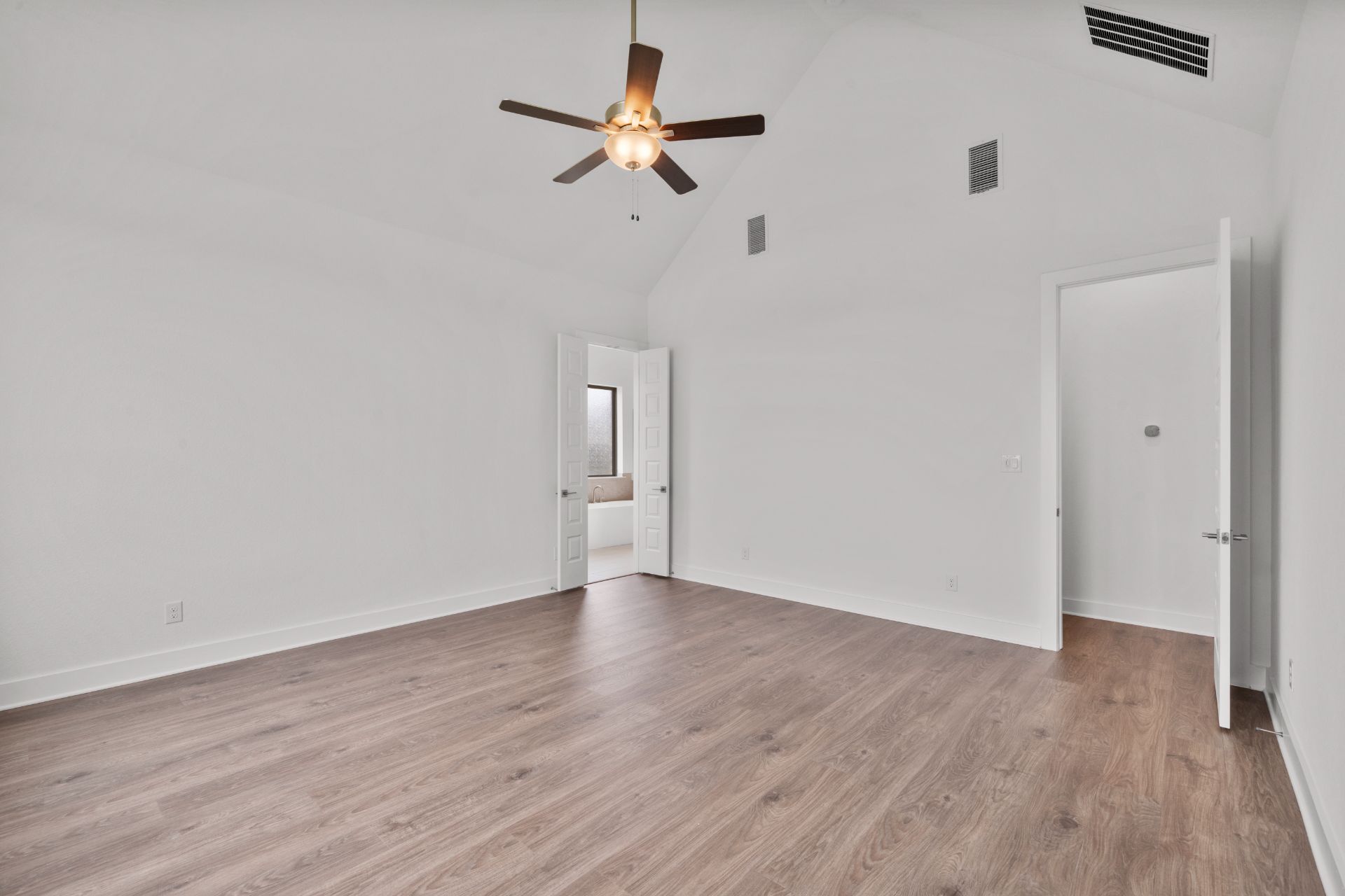 1802 Crimson Sunset Drive Georgetown, TX 78628 - Photo 17 of 38 Primary Bedroom with elevated ceiling
