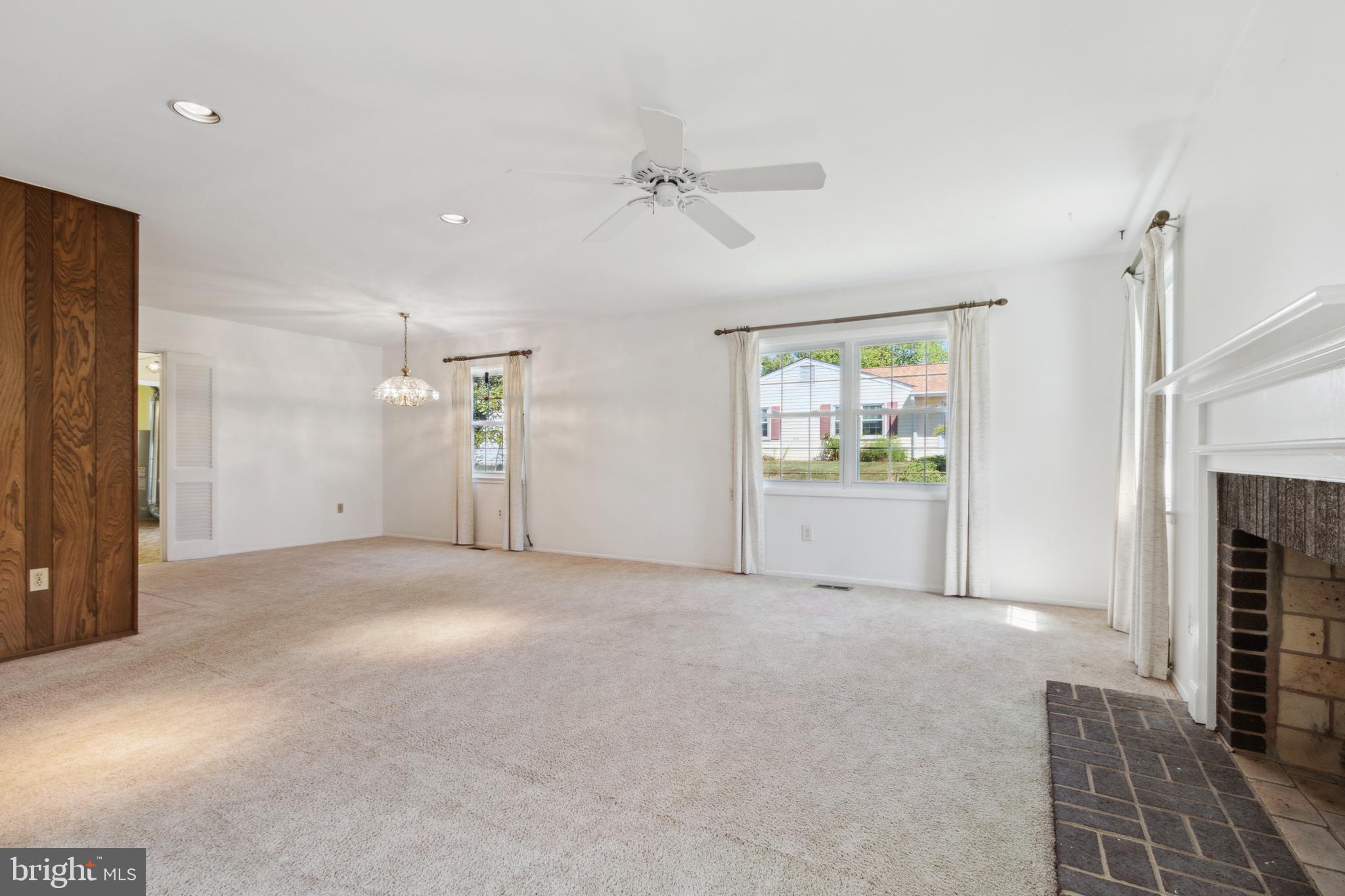13120 Poplar Tree Road Fairfax, VA 22033 - Photo 5 of 31 Living Room with Fireplace