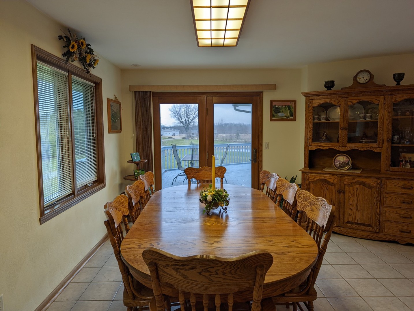 8597 East Winneshiek Road Ridott, IL 61067 - Photo 15 of 49 a view of a dining room with furniture and window