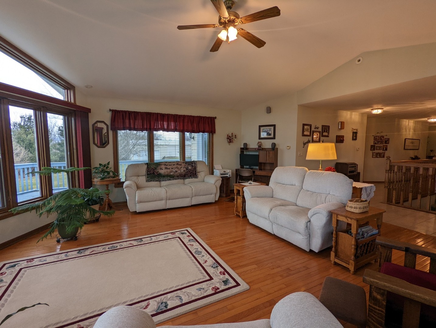 8597 East Winneshiek Road Ridott, IL 61067 - Photo 38 of 49 a living room with furniture and a large window