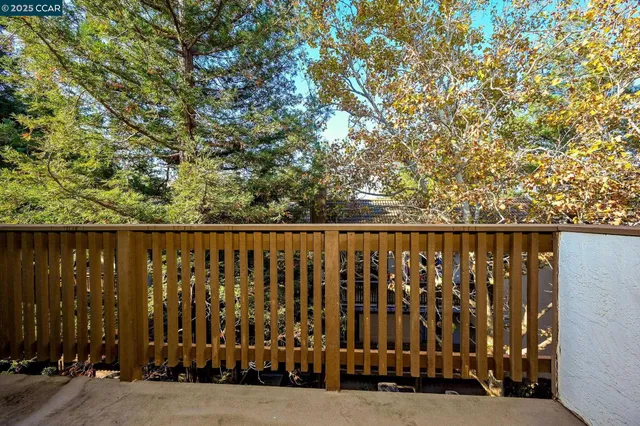 a view of wooden fence