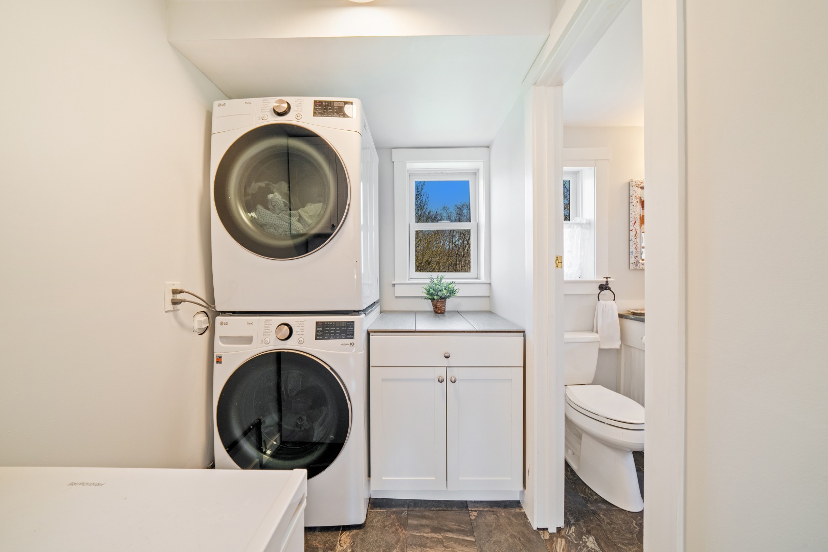 357 West Tisbury Road Edgartown, MA 02539 - Photo 17 of 33 a view of bathroom with a washer and dryer