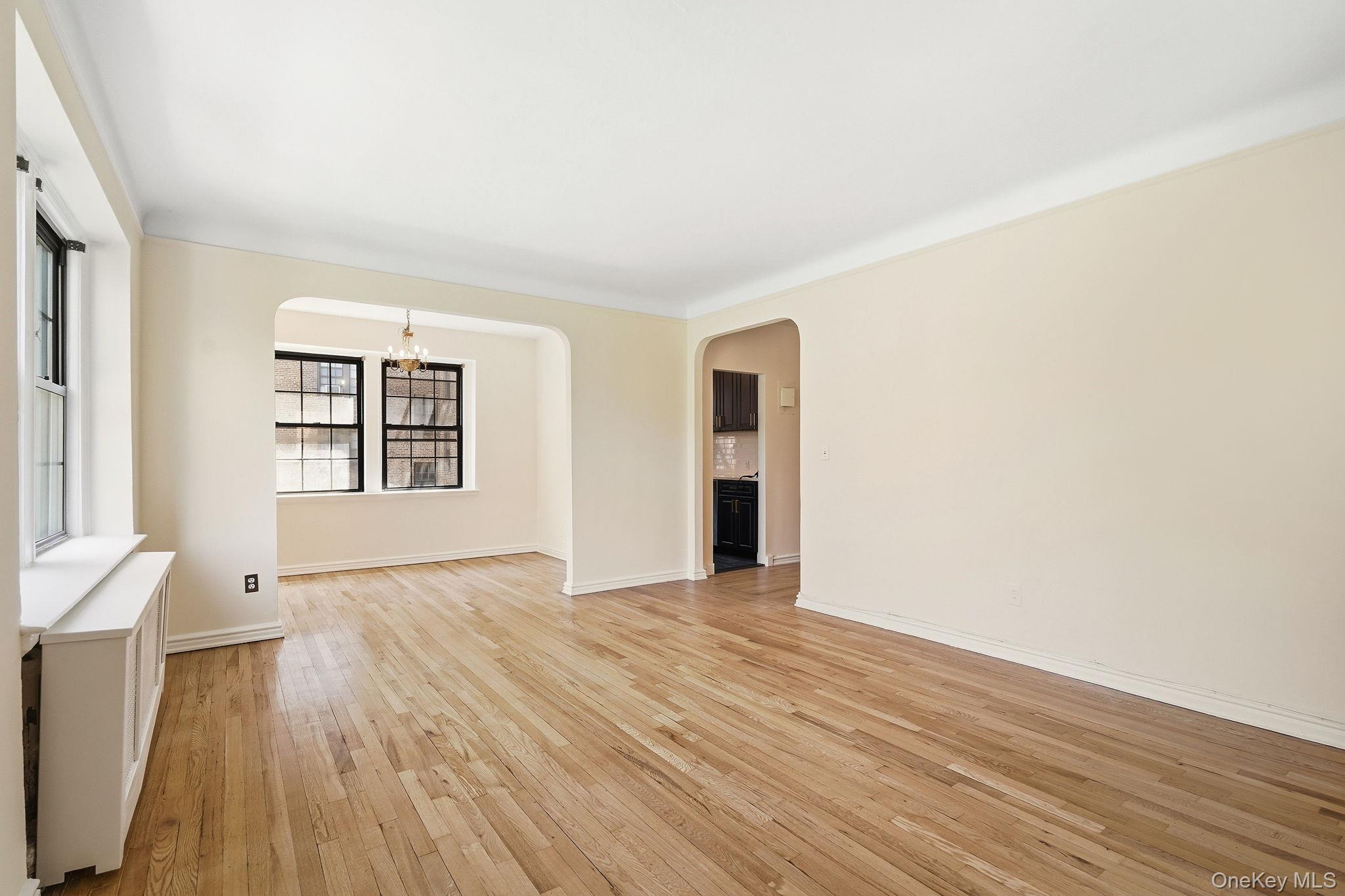Alternate View Living Room with Dining Room