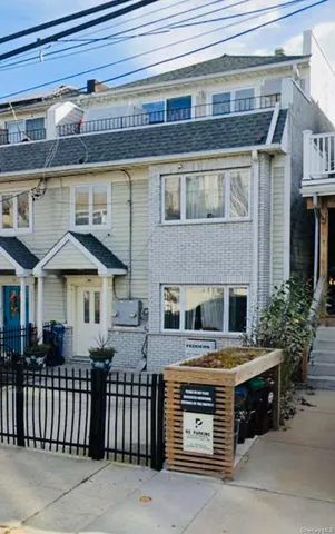 a view of a house with a balcony