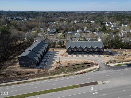 a city view with tall buildings