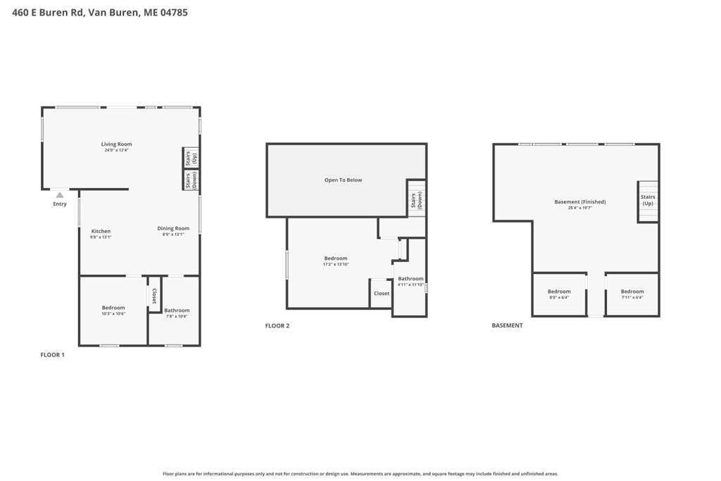 460 East Van Buren Cove Road St. David, ME 04773 - Photo 40 of 43 Floor Plan