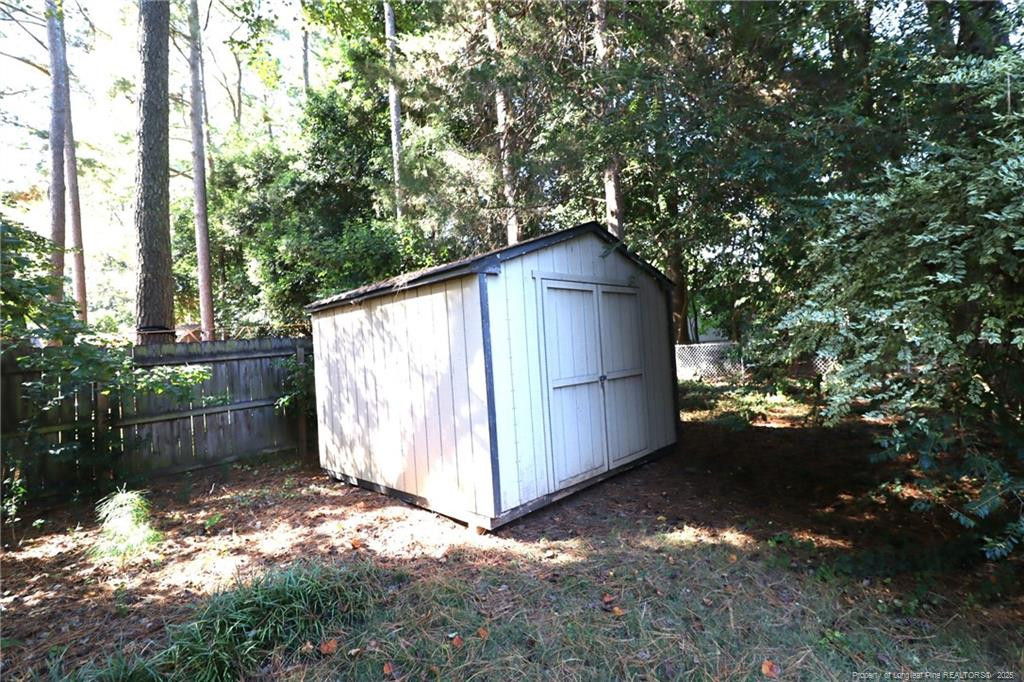 4909 Auburn Road Raleigh, NC 27609 - Photo 31 of 33 a backyard of a house with lots of green space