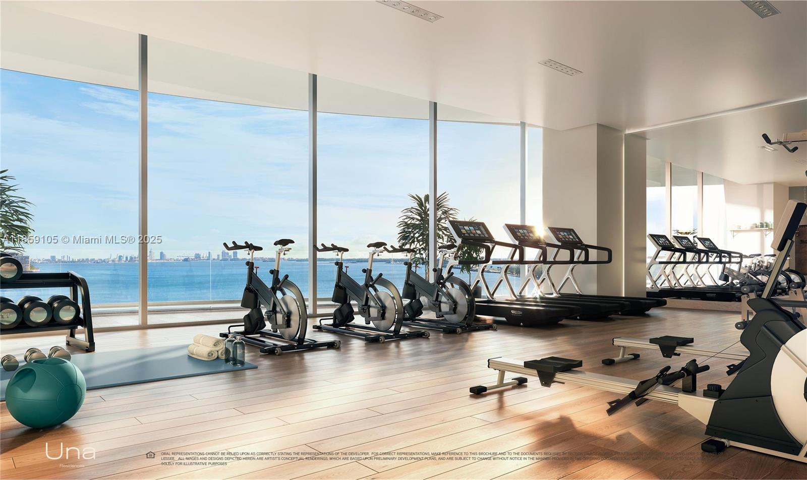 175 Southeast 25th Road, Unit 2801 Miami, FL 33129 - Photo 12 of 14 a view of a room with gym equipment