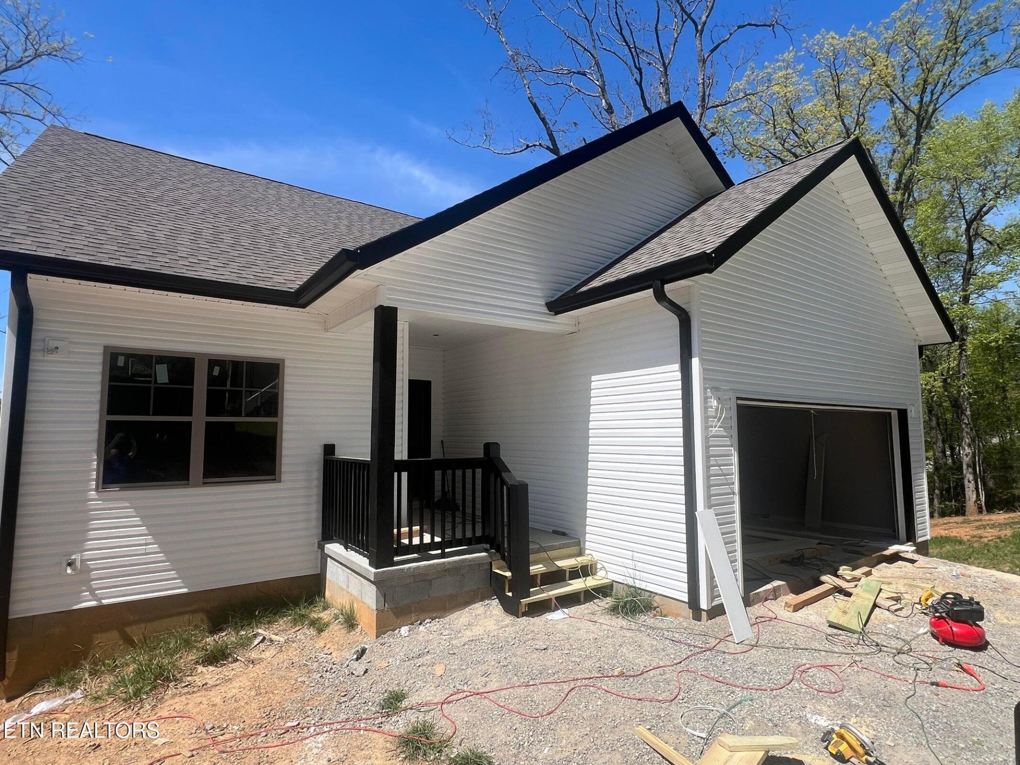 a front view of a house