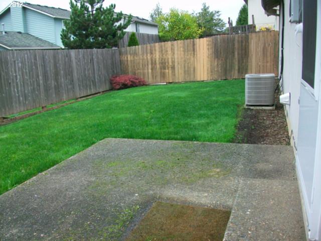 1111 Southwest Ivory Loop Gresham, OR 97080 - Photo 7 of 8 a view of a backyard with wooden fence