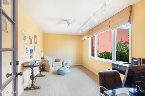 a view of a pathway of a building