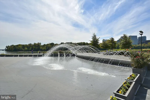 a view of a lake with outdoor space