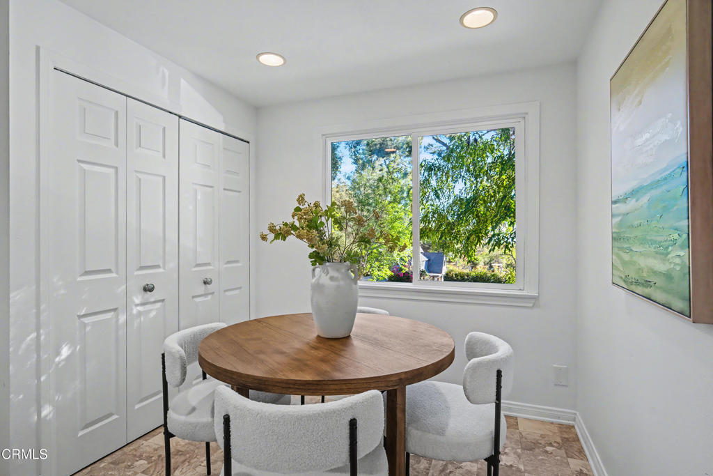 640 Chaparral Road Sierra Madre, CA 91024 - Photo 12 of 25 a dining room with furniture and window