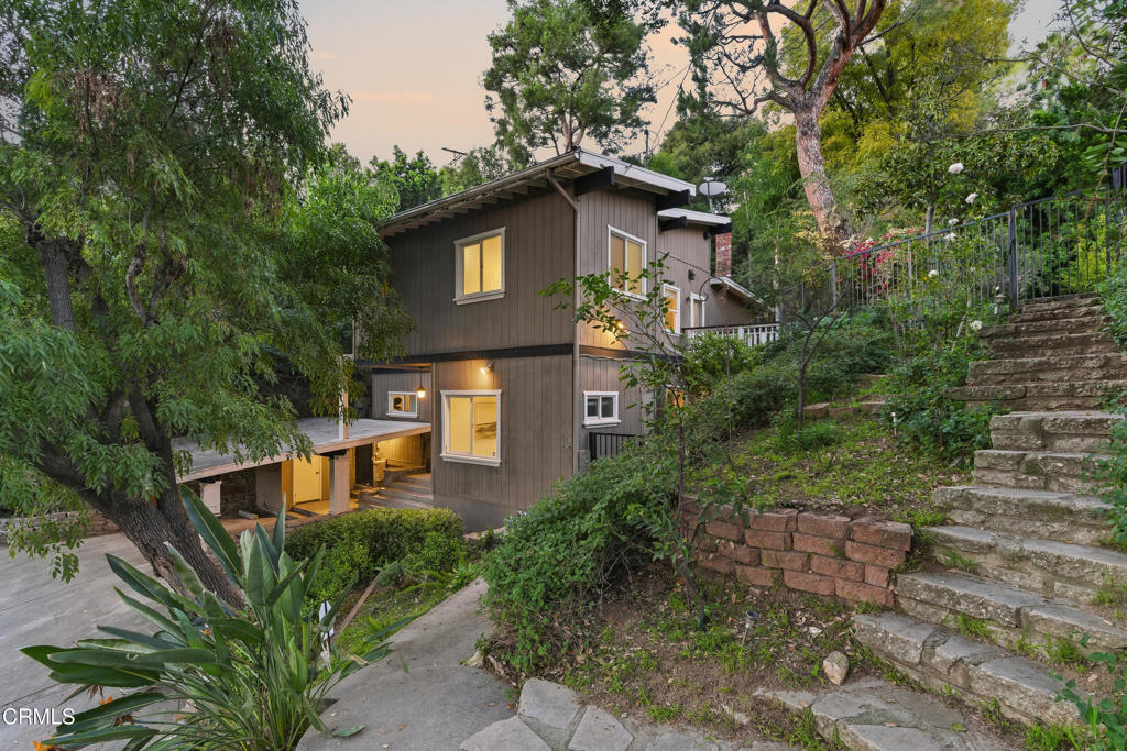 640 Chaparral Road Sierra Madre, CA 91024 - Photo 24 of 25 a front view of a house with garden