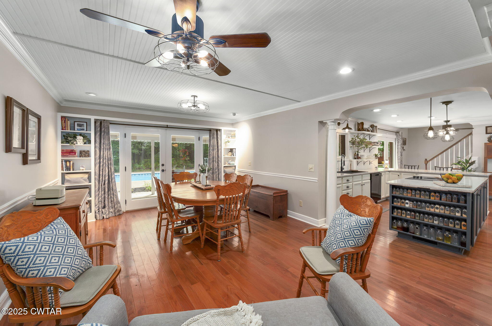 114 Old Stage Road Jackson, TN 38305 - Photo 13 of 50 a outdoor space with lots of chairs and a chandelier