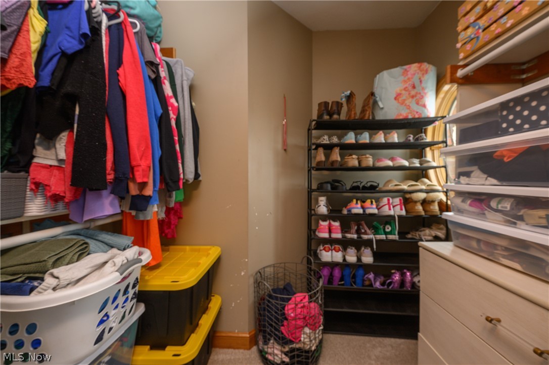 806 Forrest Ridge Drive Dover, OH 44622 - Photo 27 of 36 Walk in closet featuring light carpet