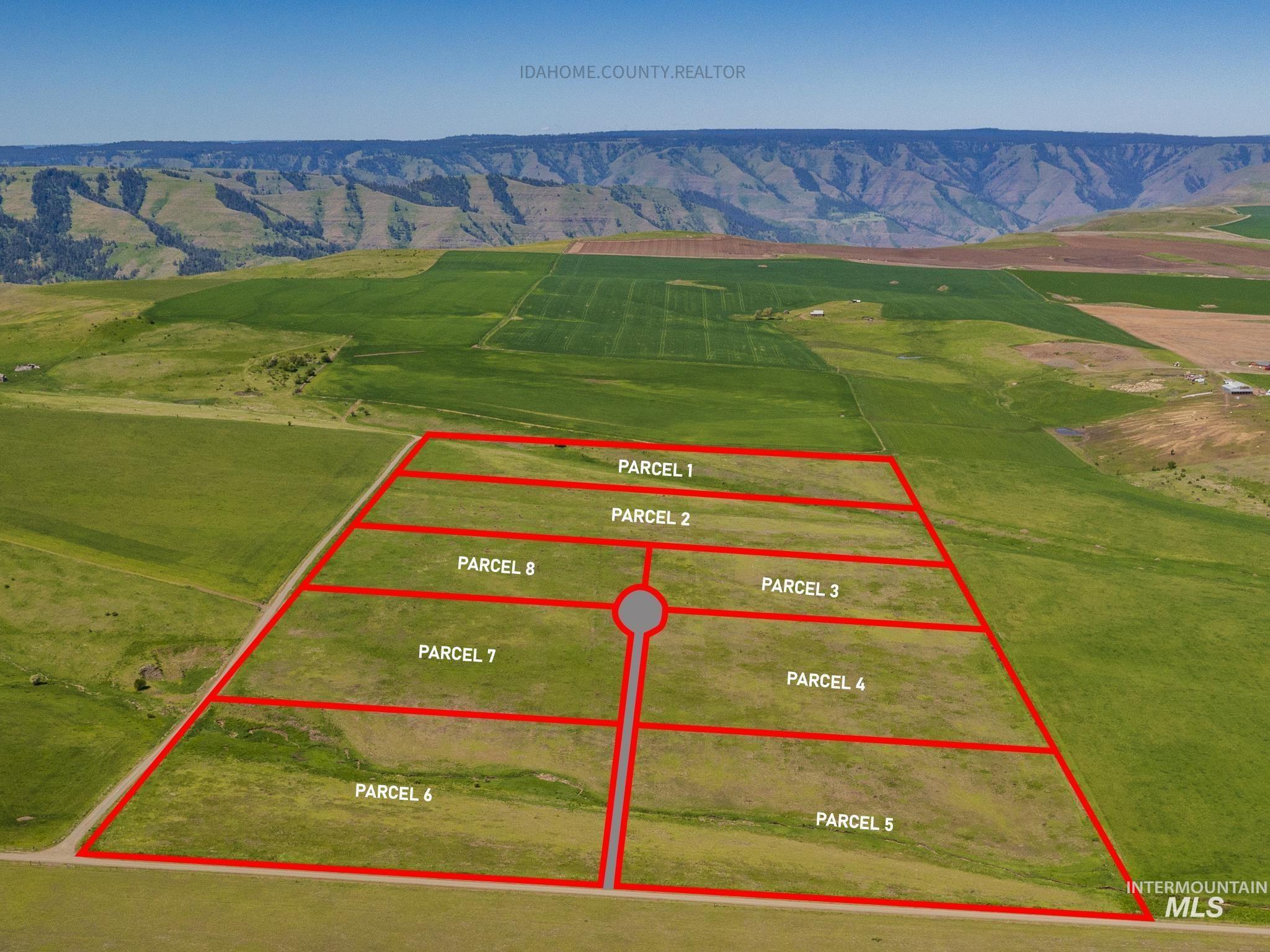 3 Freebird Way Grangeville, ID 83530 - Photo 12 of 43 Overview of rural landscape featuring property boundaries highlighted