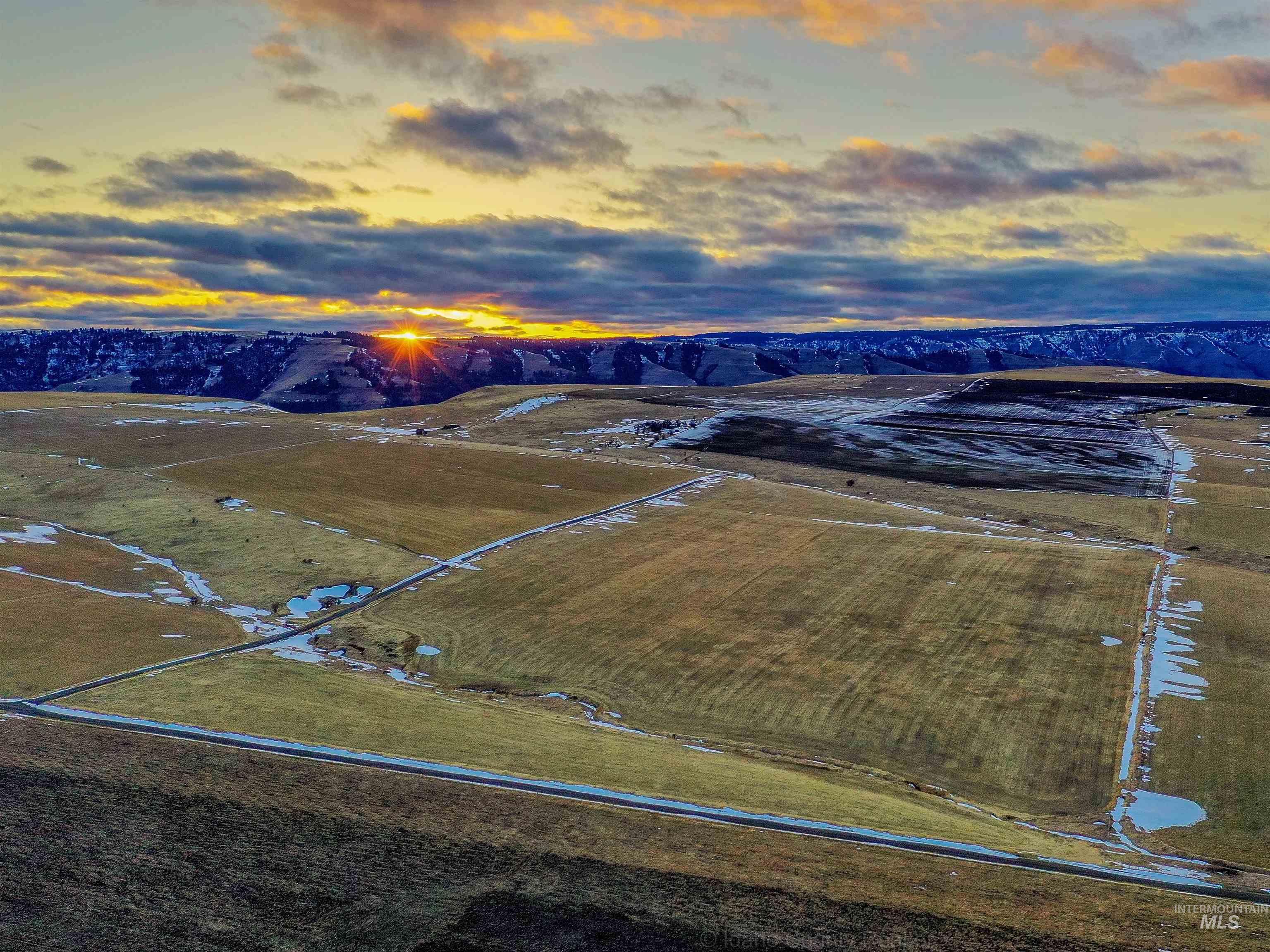 3 Freebird Way Grangeville, ID 83530 - Photo 33 of 43 Aerial view at dusk of a view of rural / pastoral area