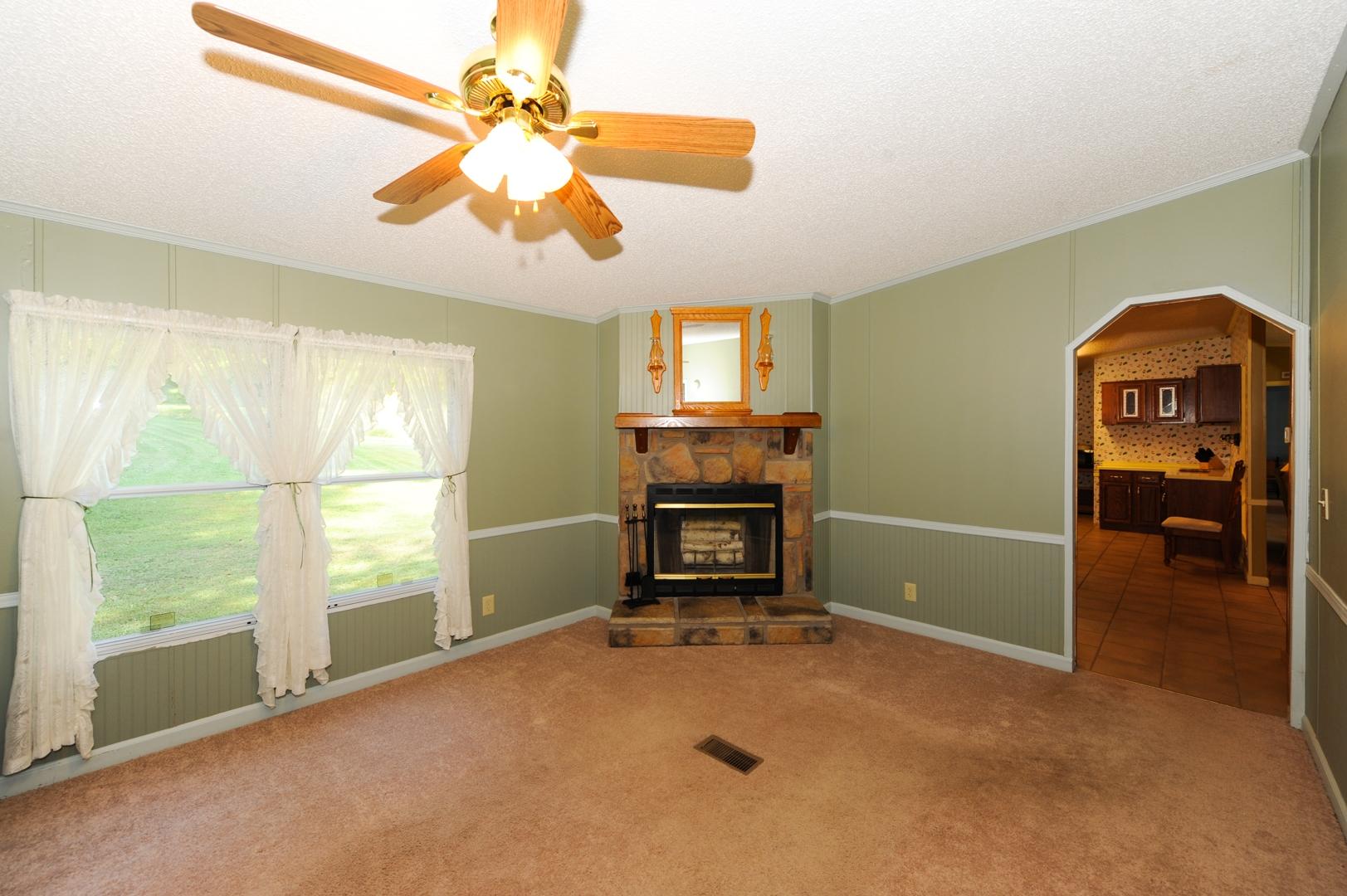 906 South Shiloh Road Seymour, TN 37865 - Photo 8 of 32 Stone Wood Burning Fireplace