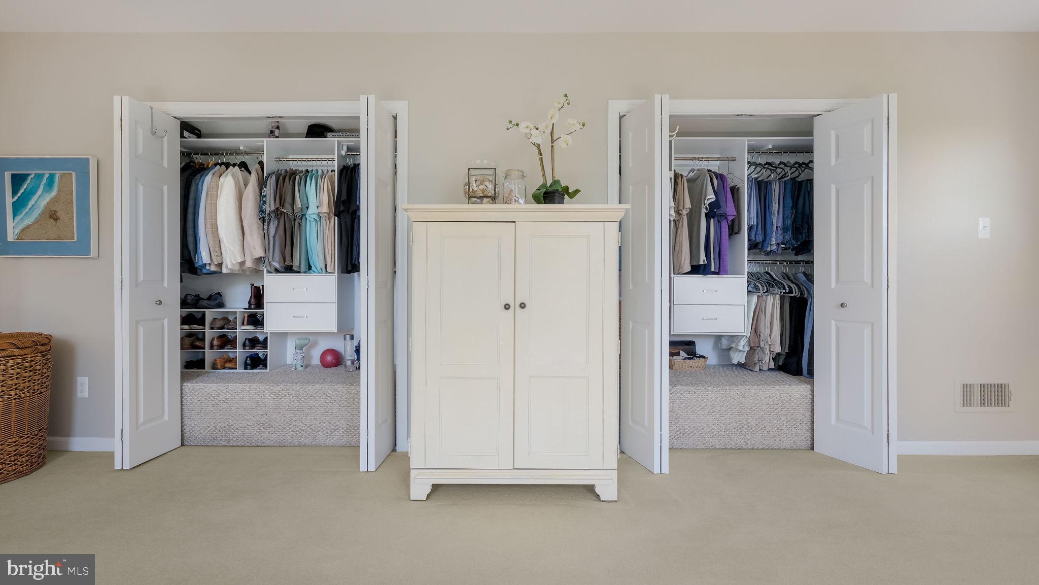 4805 Cheshire Road Doylestown, PA 18902 - Photo 40 of 89 Primary Bedroom Closets 2 & 3