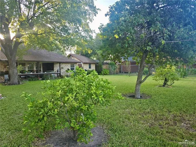 a house view with a garden space