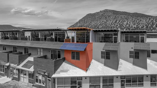 a aerial view of a house