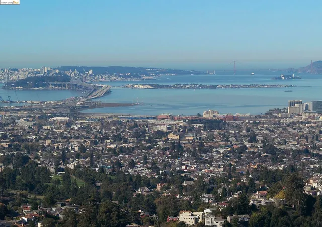 an aerial view of a city