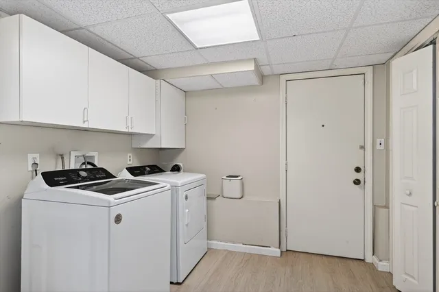 a room with storage and utility