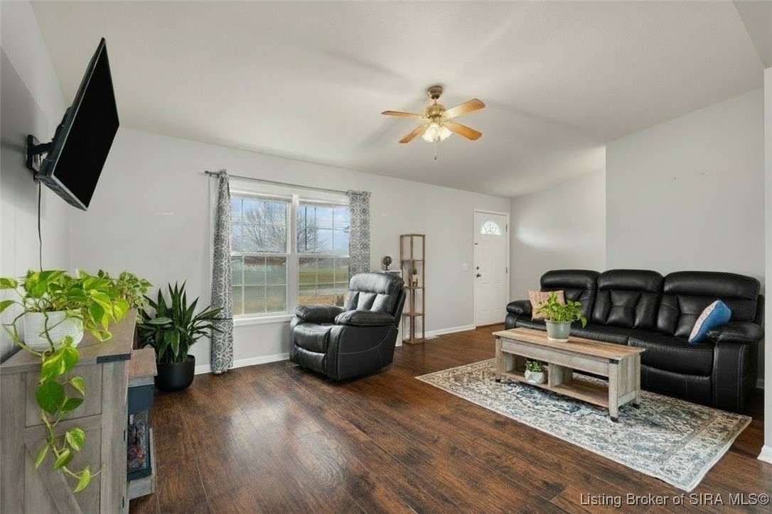 4357 Highway 66 English, IN 47118 - Photo 6 of 46 spacious living room with updated flooring