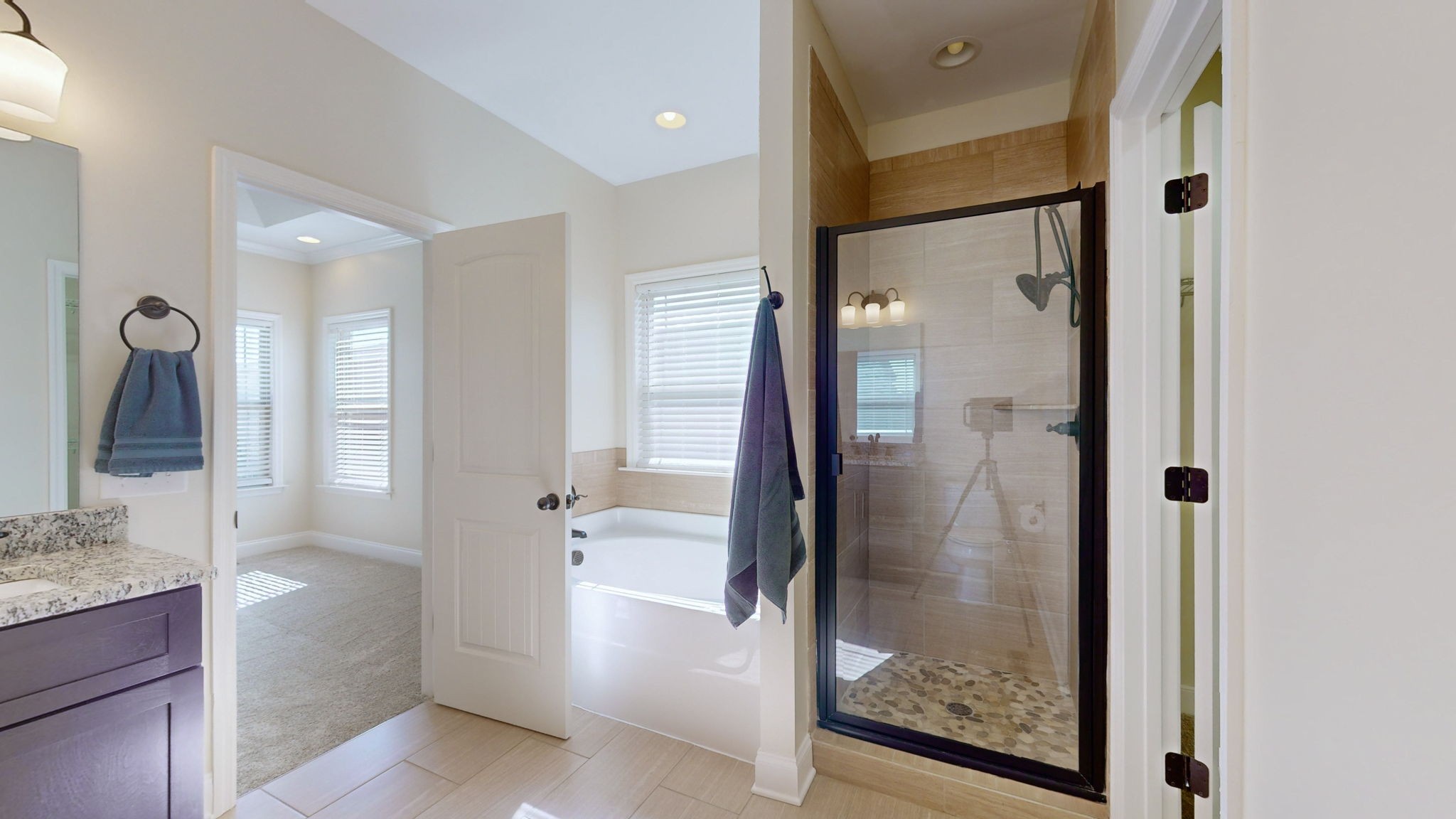 2155 Turner Road Watertown, TN 37184 - Photo 14 of 49 a bathroom with a glass shower door and a sink