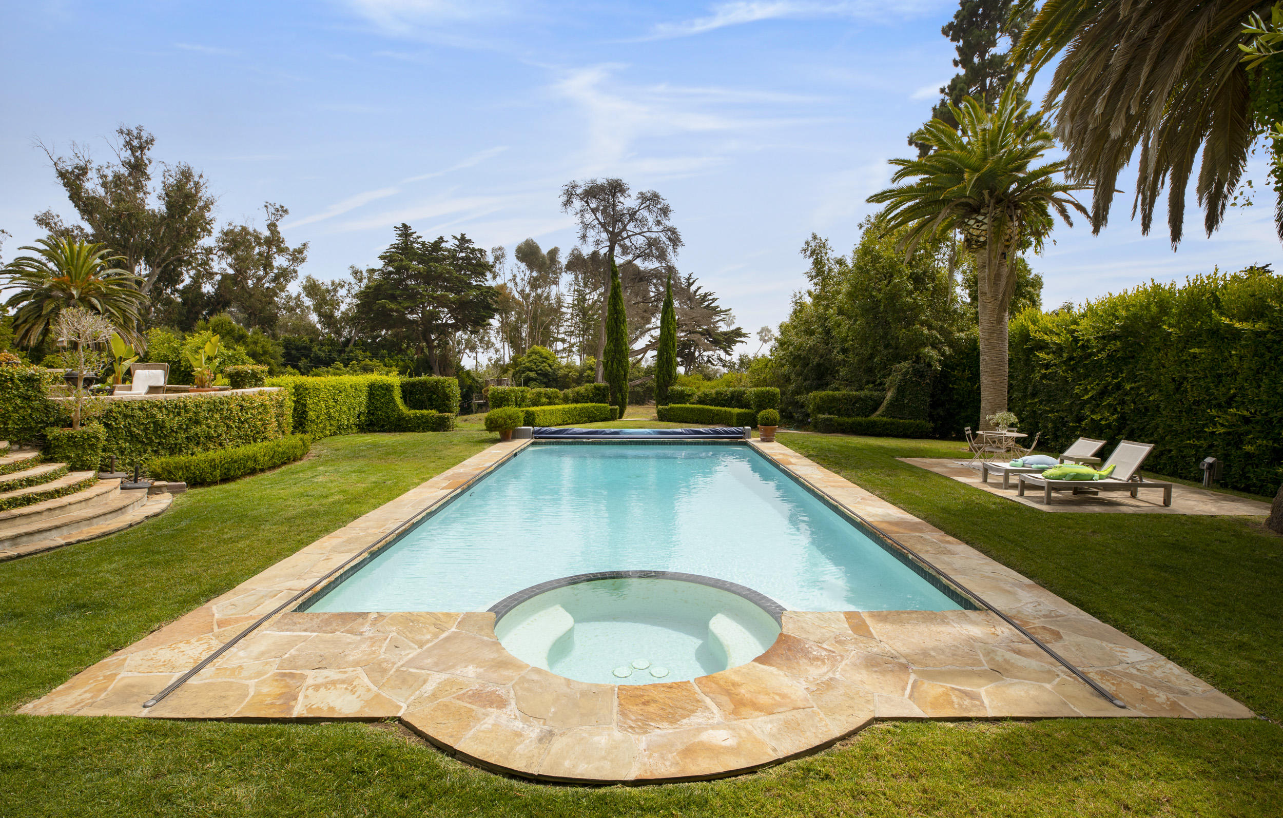 165 Middle Road Santa Barbara, CA 93108 - Photo 1 of 38 a view of swimming pool with a garden