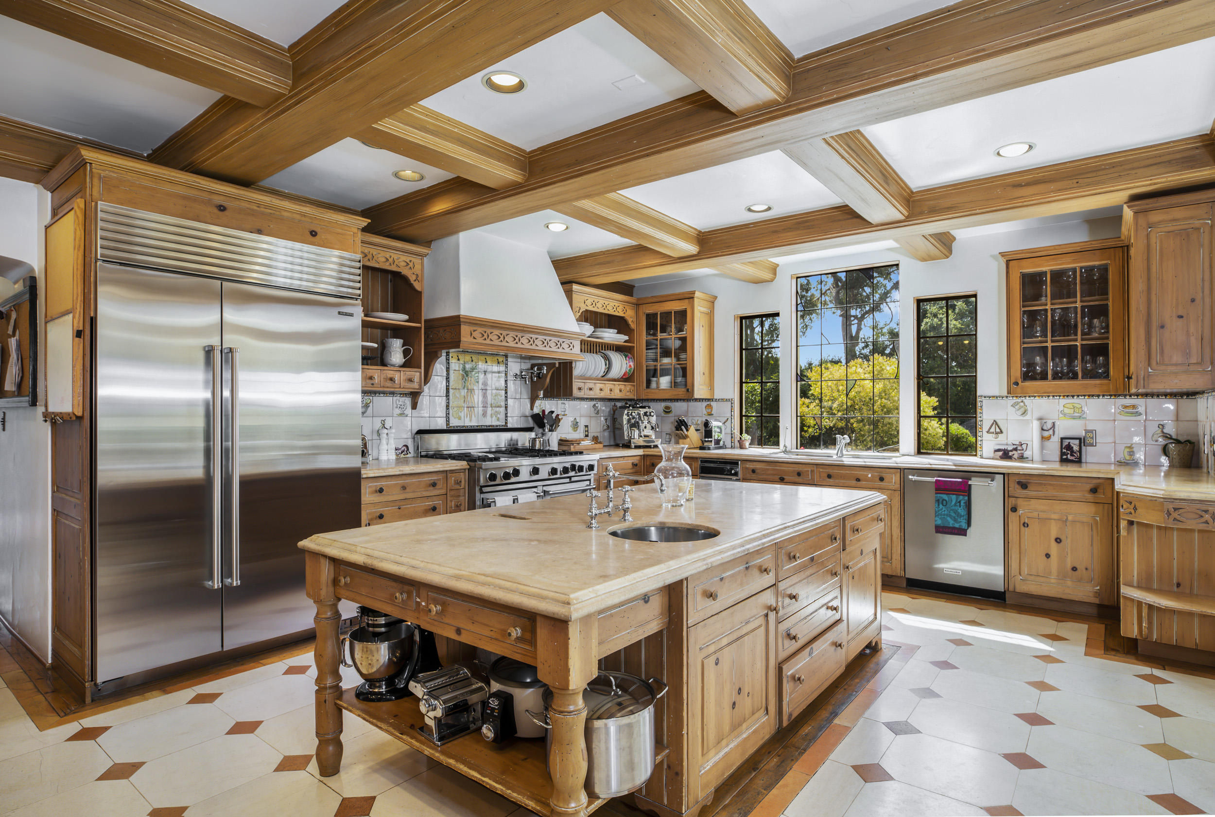 165 Middle Road Santa Barbara, CA 93108 - Photo 20 of 38 a large white kitchen with a large window