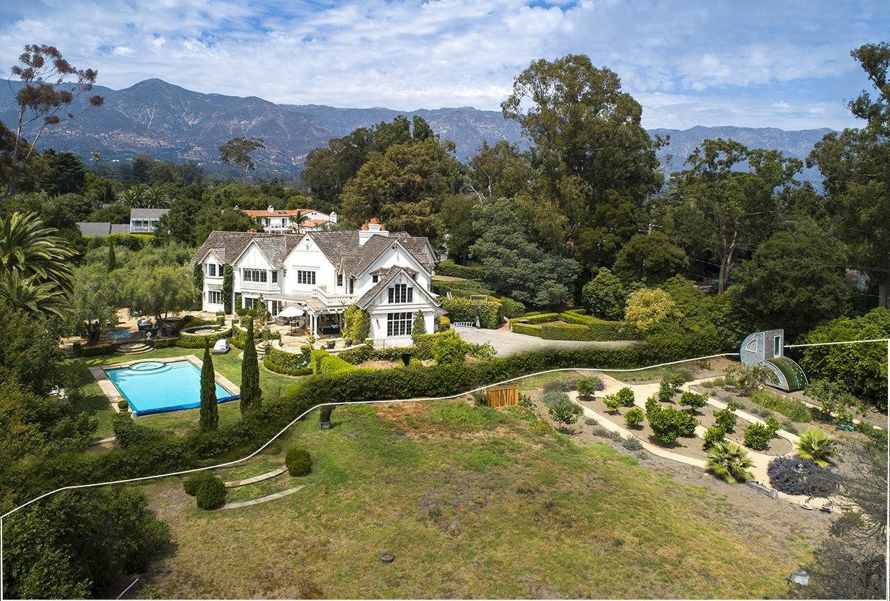 165 Middle Road Santa Barbara, CA 93108 - Photo 3 of 38 a view of a swimming pool with a garden