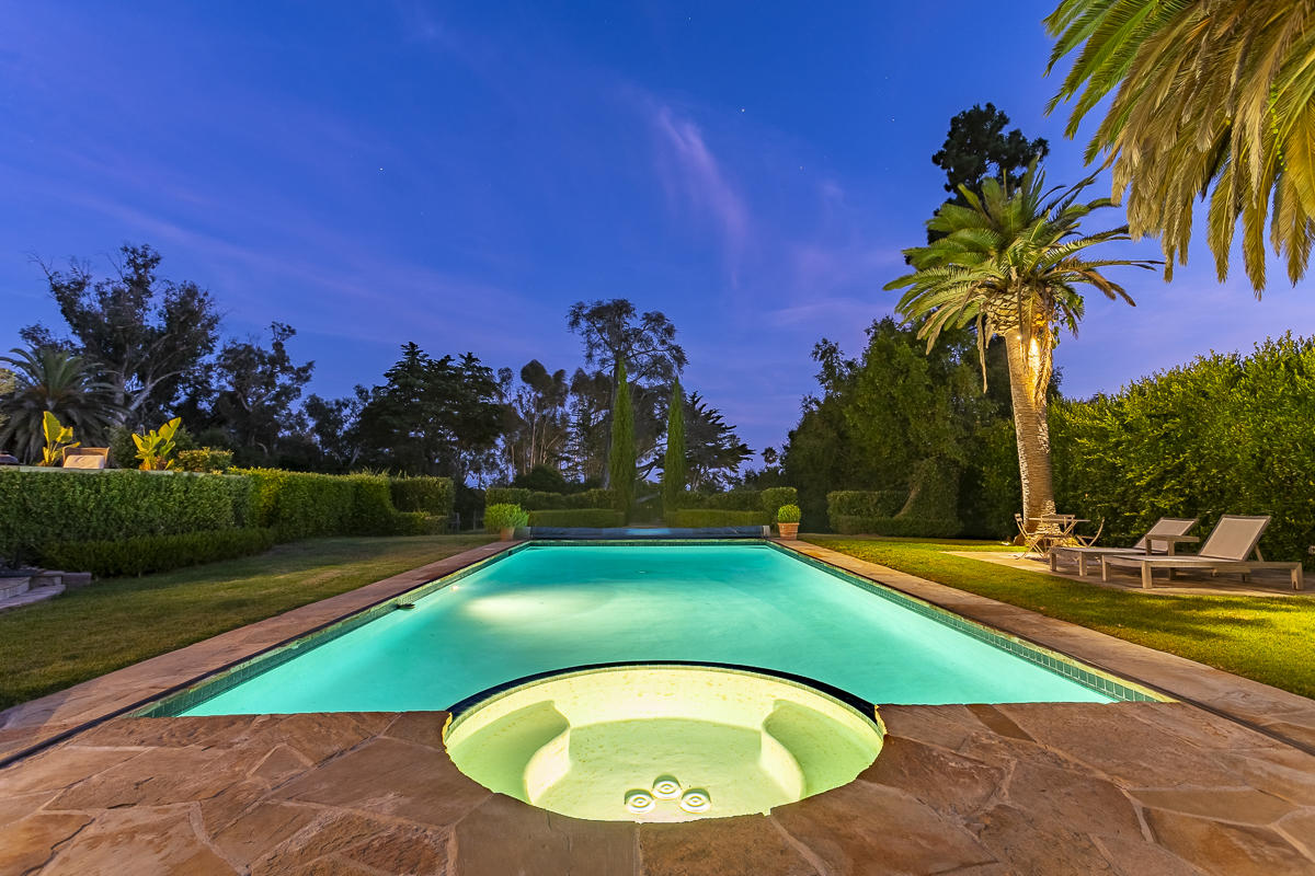 165 Middle Road Santa Barbara, CA 93108 - Photo 36 of 38 a view of a swimming pool with a yard and plants