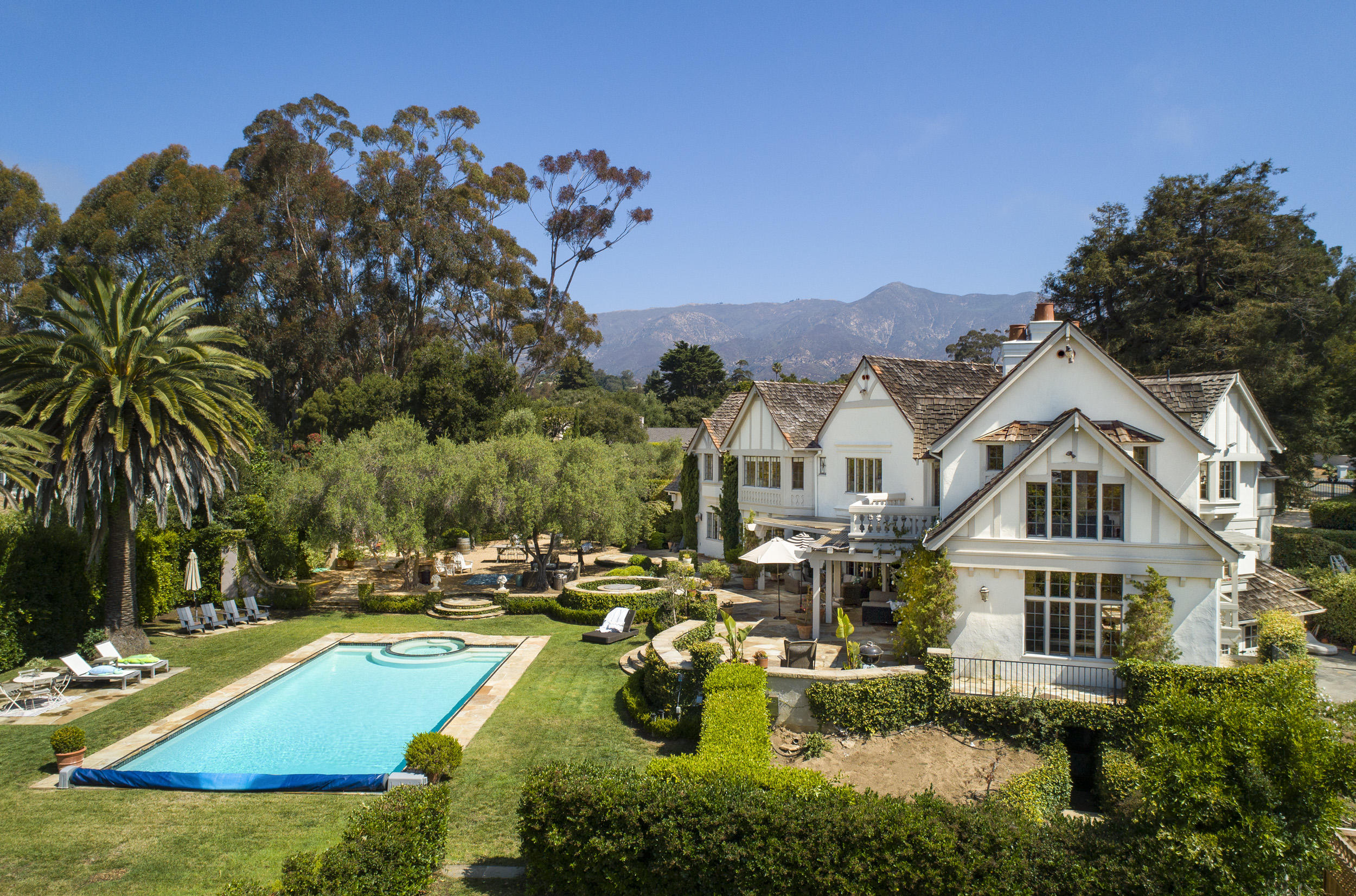 165 Middle Road Santa Barbara, CA 93108 - Photo 6 of 38 a view of a house with swimming pool and chairs