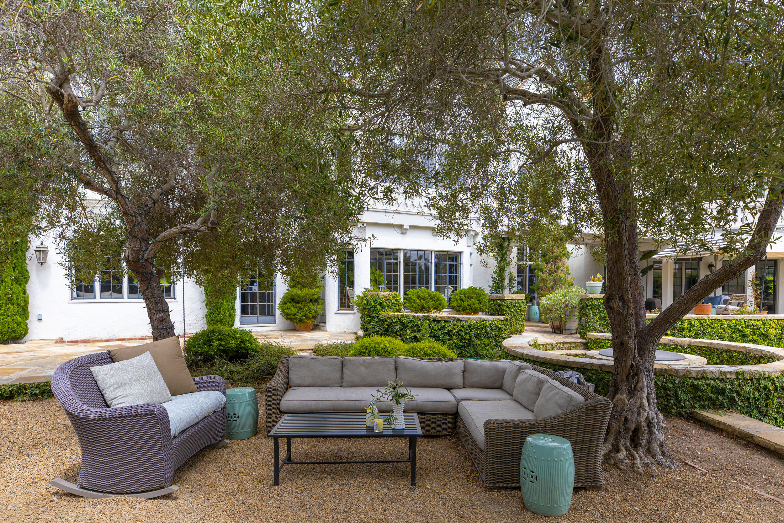165 Middle Road Santa Barbara, CA 93108 - Photo 8 of 38 a view of a house with a couches in a patio